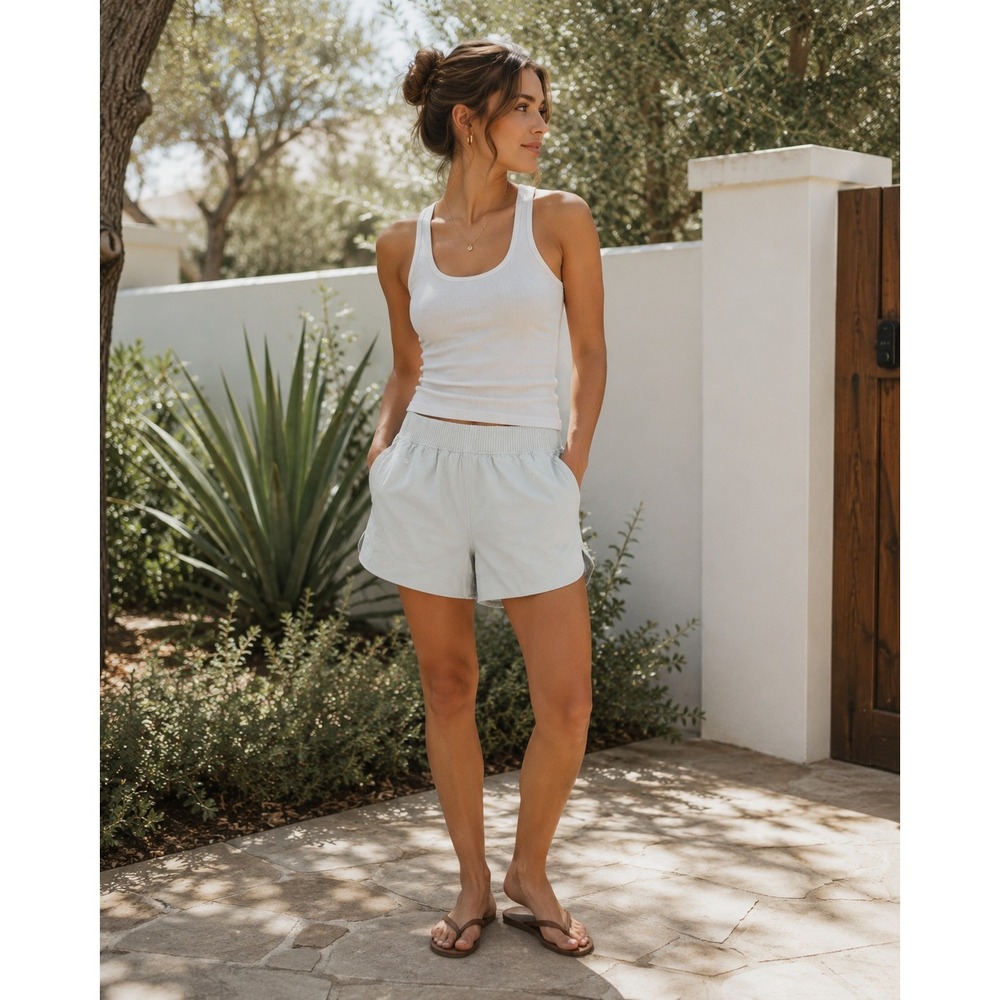 Lululemon Stretch Woven High-Rise Shorts Blue LW7CPIS.04 Size S